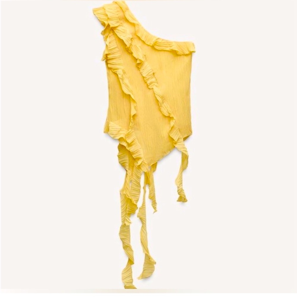 Zara yellow blouse